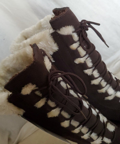 SUPERGA SUEDE BOOTS Brown Womens Uk 6.5 Eu 40 Waterproof Rrp £160